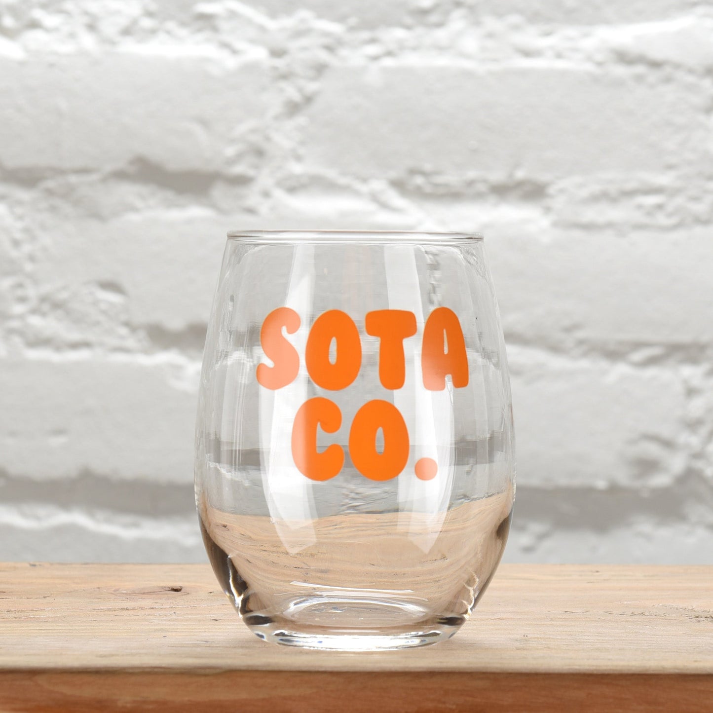 Bubble Letter Wine Glasses