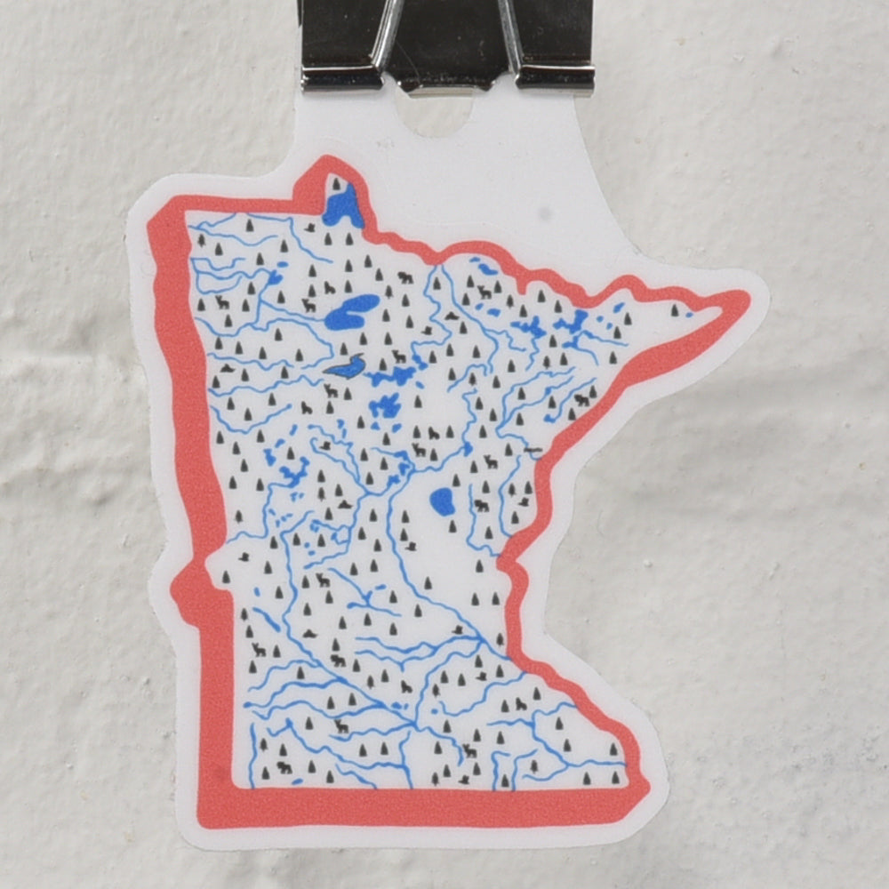 Minnesota River Map sticker