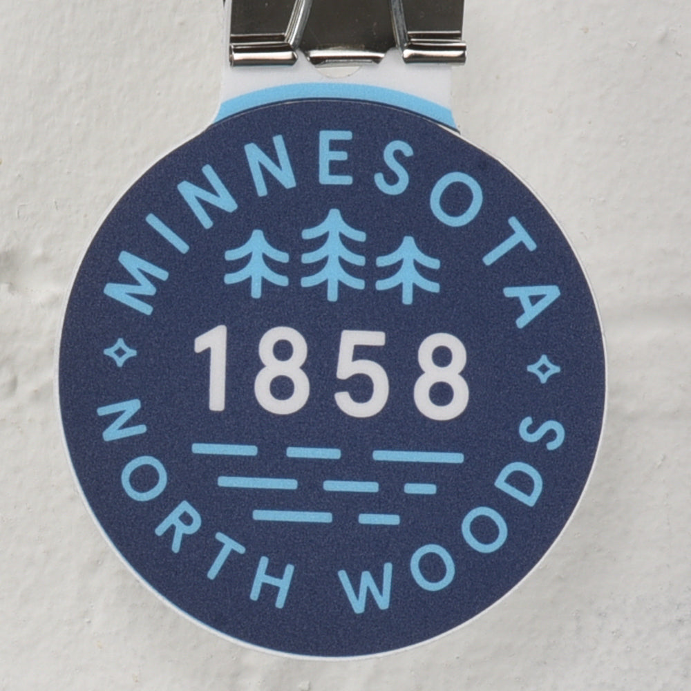 Minnesota 1858 Northwoods sticker