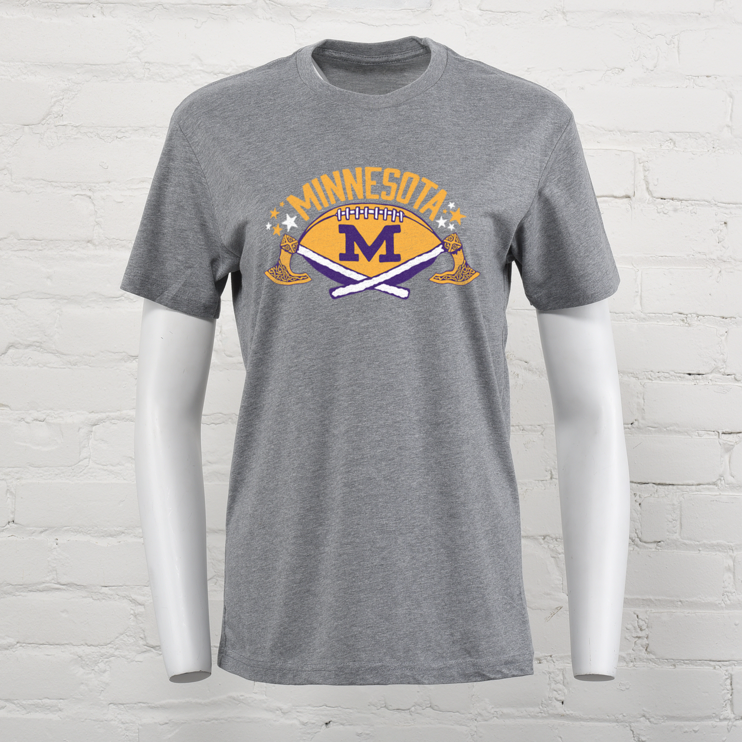 MN Football Crossed Axes Unisex Tee
