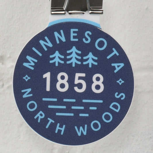 Minnesota 1858 Northwoods sticker
