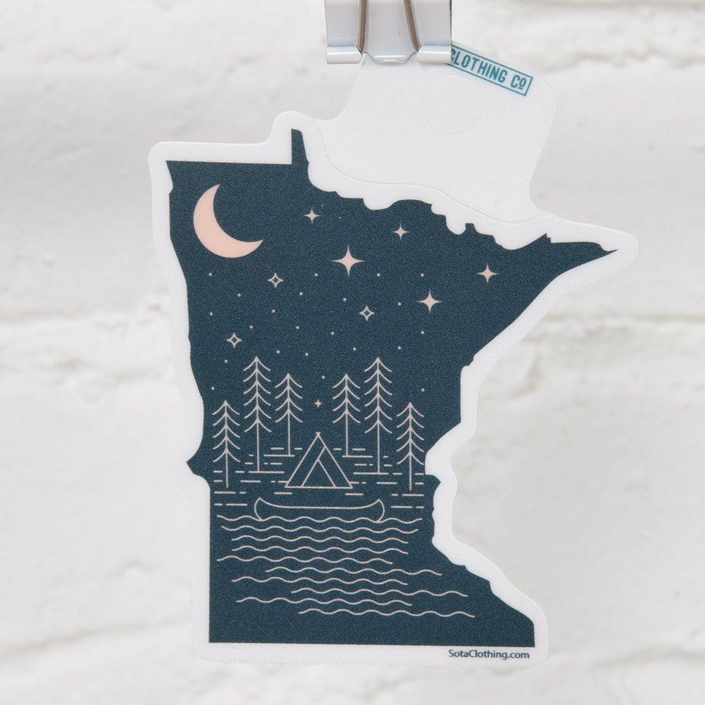 Minnesota Starry Night Sticker